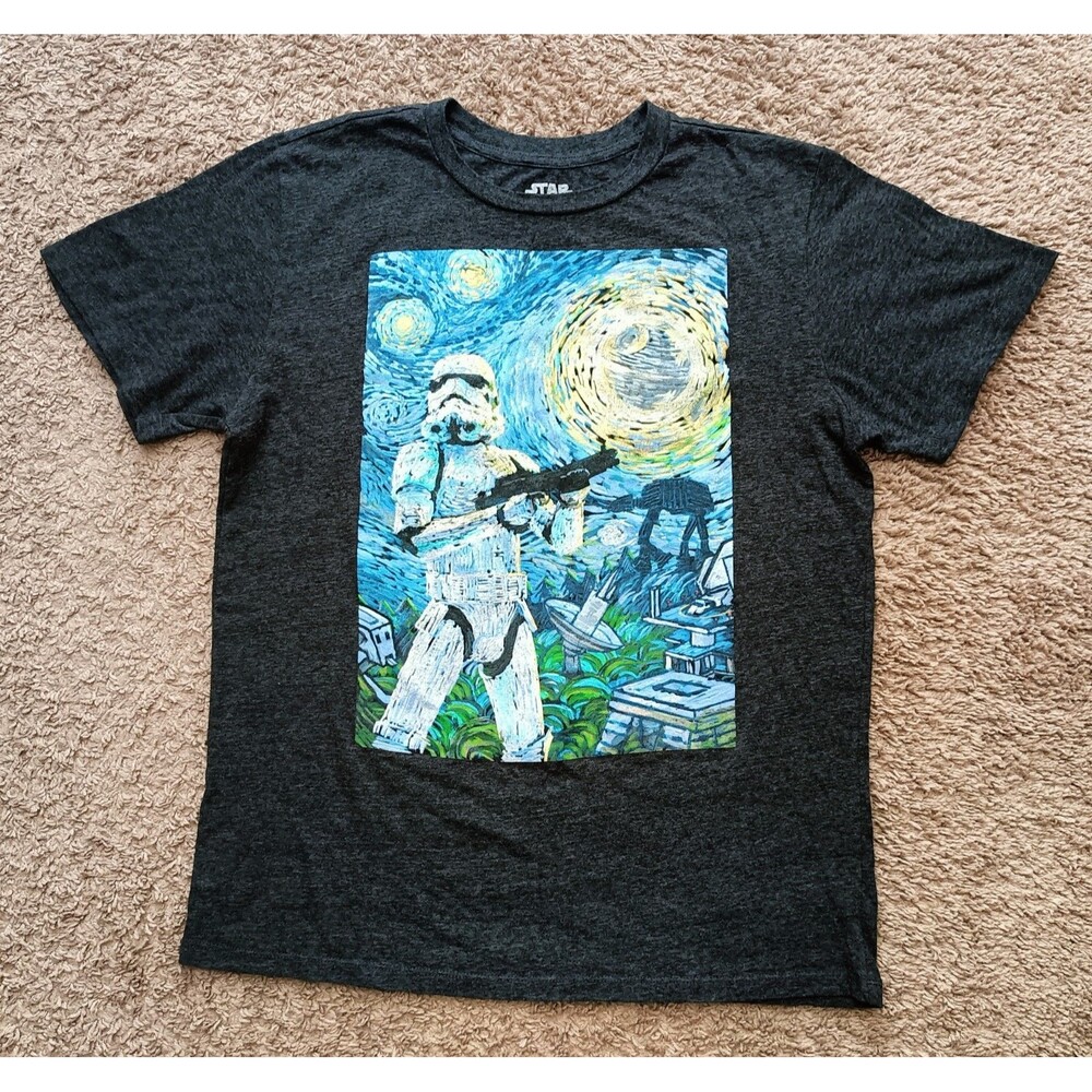 Star Wars Storm Troopers T-Shirt Men's Size Medium Graphic Gray Tee